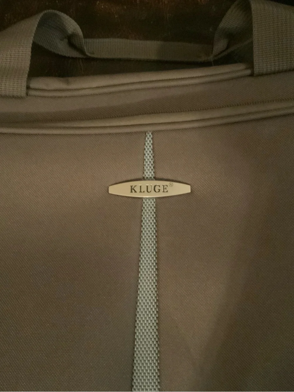 Kluge Taupe Laptop Briefcase with Light Accent